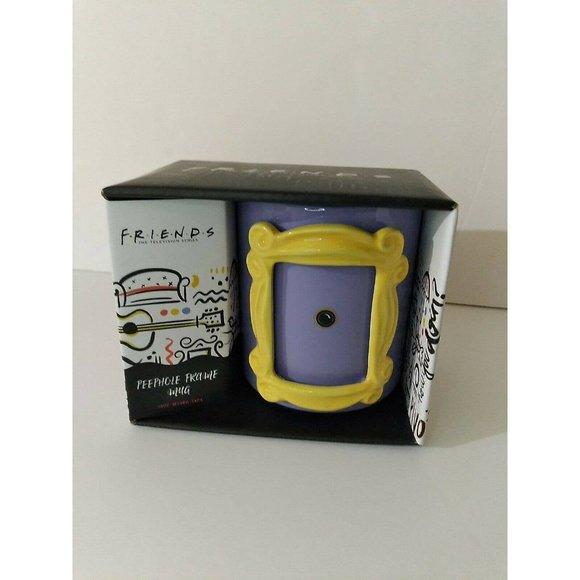 Friends TV Series Purple Peephole Photo Frame 21oz. Mug Authentic Warner Bros. - Picture 12 of 12